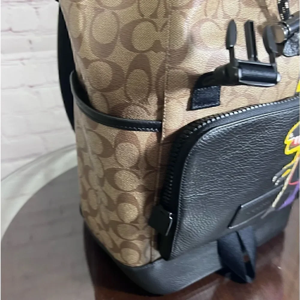 COACH X MICHEL JEAN BASQUIAT “Pez Dispenser” track backpack limited edition nwt